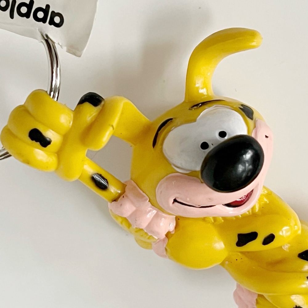 Vintage Disney Marsupilami Keychain 90s PVC Applause Figurine Keyring Rare Gift